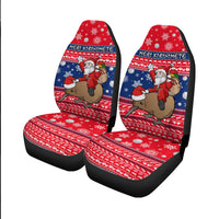 New Zealand Maori Meri Kirihimete Car Seat Covers - LT2 One Size RED - Polynesian Pride