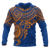Marshall Islands Polynesian Hoodie Blue Turtle Unisex Blue - Polynesian Pride