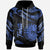 Tahiti Hoodie Polynesian Tattoo Blue Version Unisex Blue - Polynesian Pride