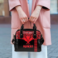 Hawaii Polynesian Red Tribal Shoulder Handbag - LT12 - Polynesian Pride