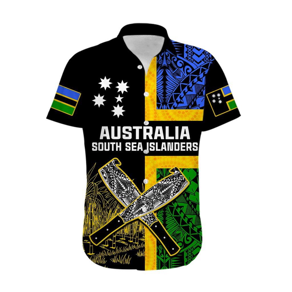 Australian South Sea Islanders Flag Style Hawaiian Shirt LT14 - Polynesian Pride