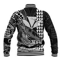 (Custom Personalised) Kakau Polynesian Tribal Hawaiian Turtle with Kanaka Maoli Black Baseball Jacket LT9 - Polynesian Pride