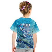 Mother and Baby Whale Mix Polynesian Style Kid T Shirt TS07 - Polynesian Pride