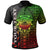 American Samoa Custom Polo Shirt AS Seal Rocket Style (Reggae) Unisex Black - Polynesian Pride