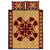 Hawaiian Quilt Pattern Kalo Love Quilt Bed Set Gold - Polynesian Pride