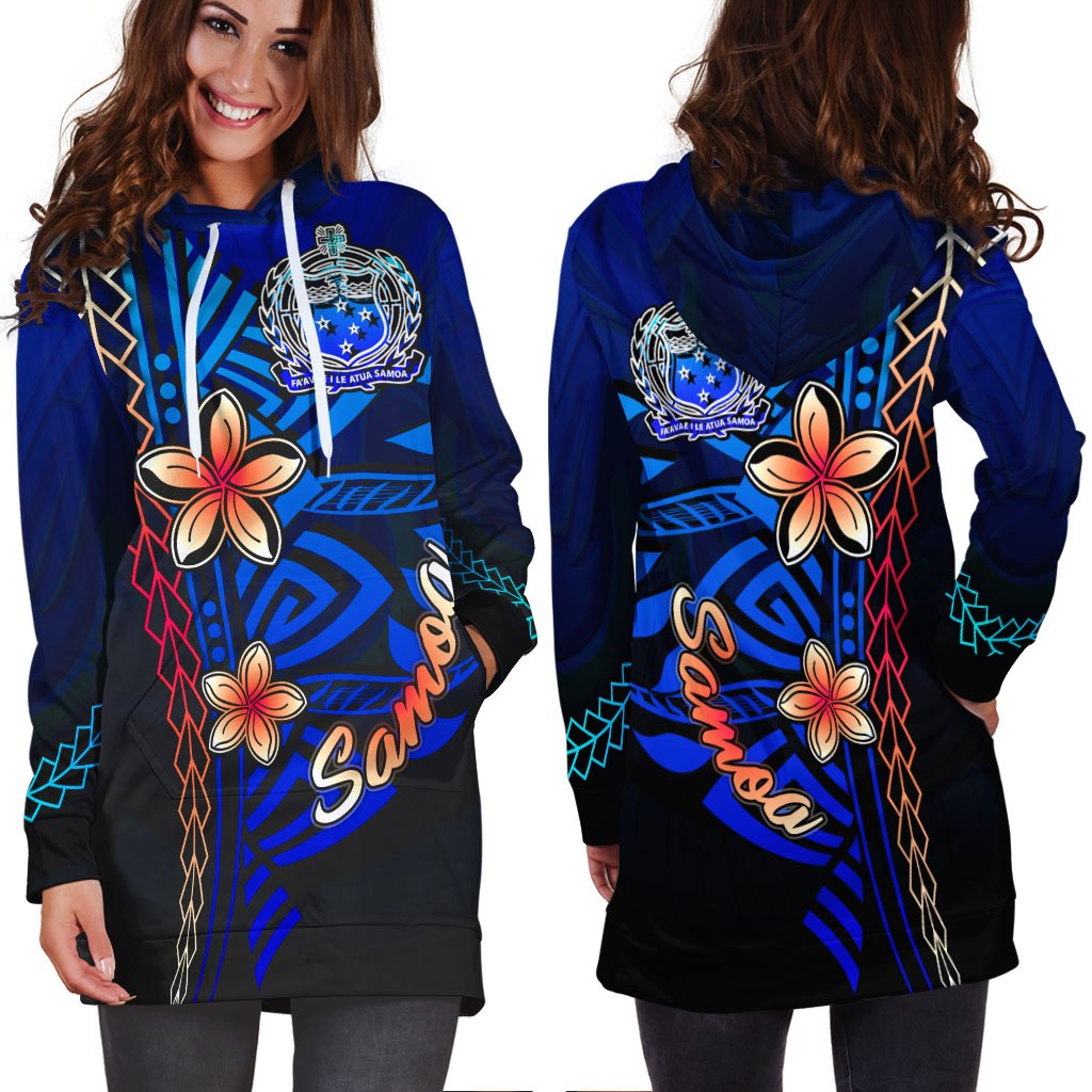 Samoa Hoodie Dress - Vintage Tribal Mountain - Polynesian Pride