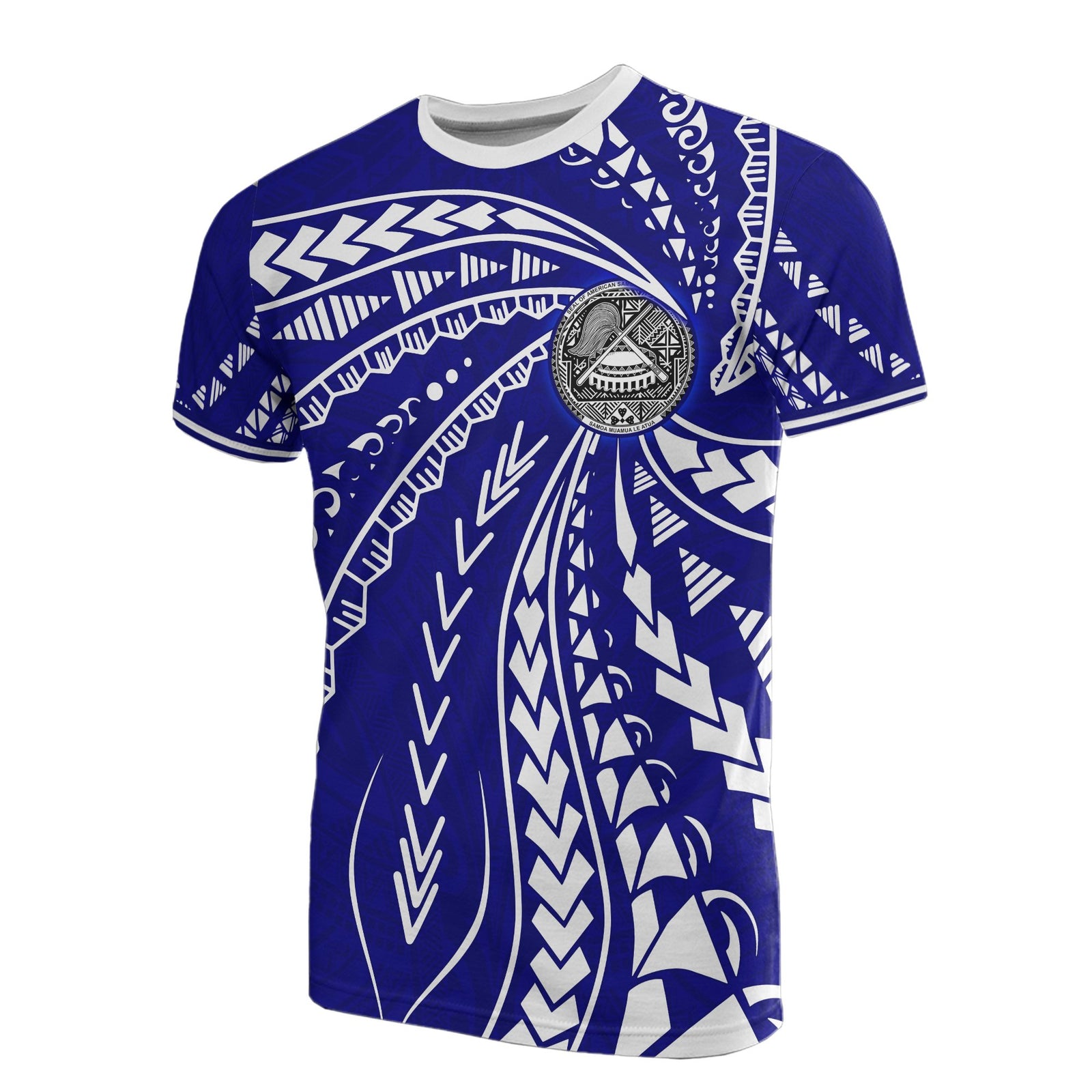 American Samoa T Shirt American Samoan Seal Swirling Style Unisex Art - Polynesian Pride