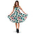 Hawaii Palm Green Color Midi Dress Midi Dress Blue - Polynesian Pride