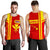 Kanaka Polynesian Mauna Kea Men's Tank Top - Morale Style Red - Polynesian Pride
