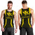 Hawaii Kanaka Polynesian Men's Tank Top Yellow Black - Polynesian Pride
