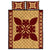 Hawaiian Quilt Pattern Hibiscus Lovely Quilt Bed Set Gold - Polynesian Pride