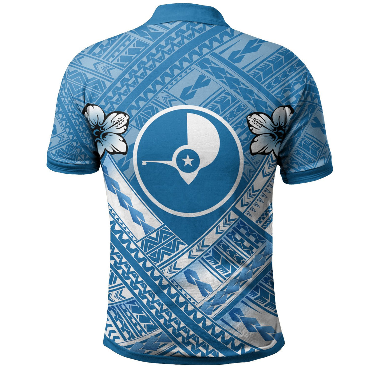 Yap Custom Polo Shirt Yap Flag Camisole Hibiscus Style - Polynesian Pride