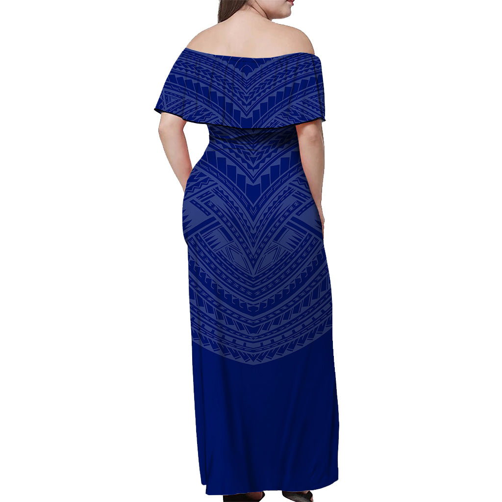 Hawaii Waiakea High School Tattoo Tribal Off Shoulder Dress Ver04 - LT12 - Polynesian Pride