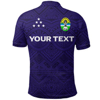 Custom Solomon Islands Central Province Polo Shirt Tribal Pattern LT12 - Polynesian Pride