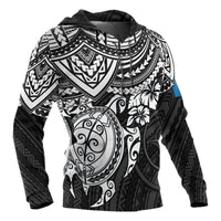 Yap Polynesian Hoodie White Turtle - Polynesian Pride