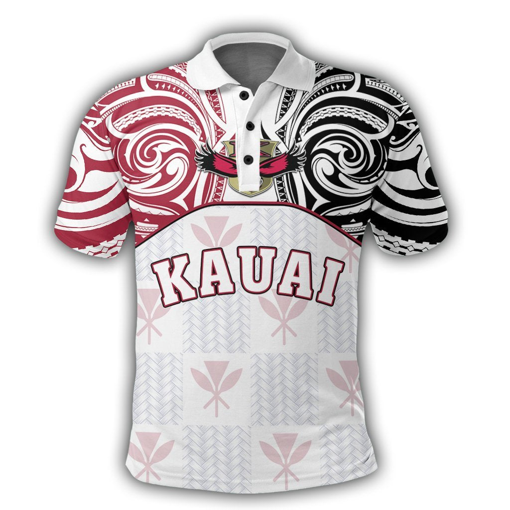Hawaii Polo Shirt Kanaka Kauai High School Polo Shirt Demodern Style - Polynesian Pride