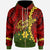 Papua New Guinea Eastern Highlands Province Polynesian Zip Hoodie Tribal Wave Tattoo Unisex Red - Polynesian Pride