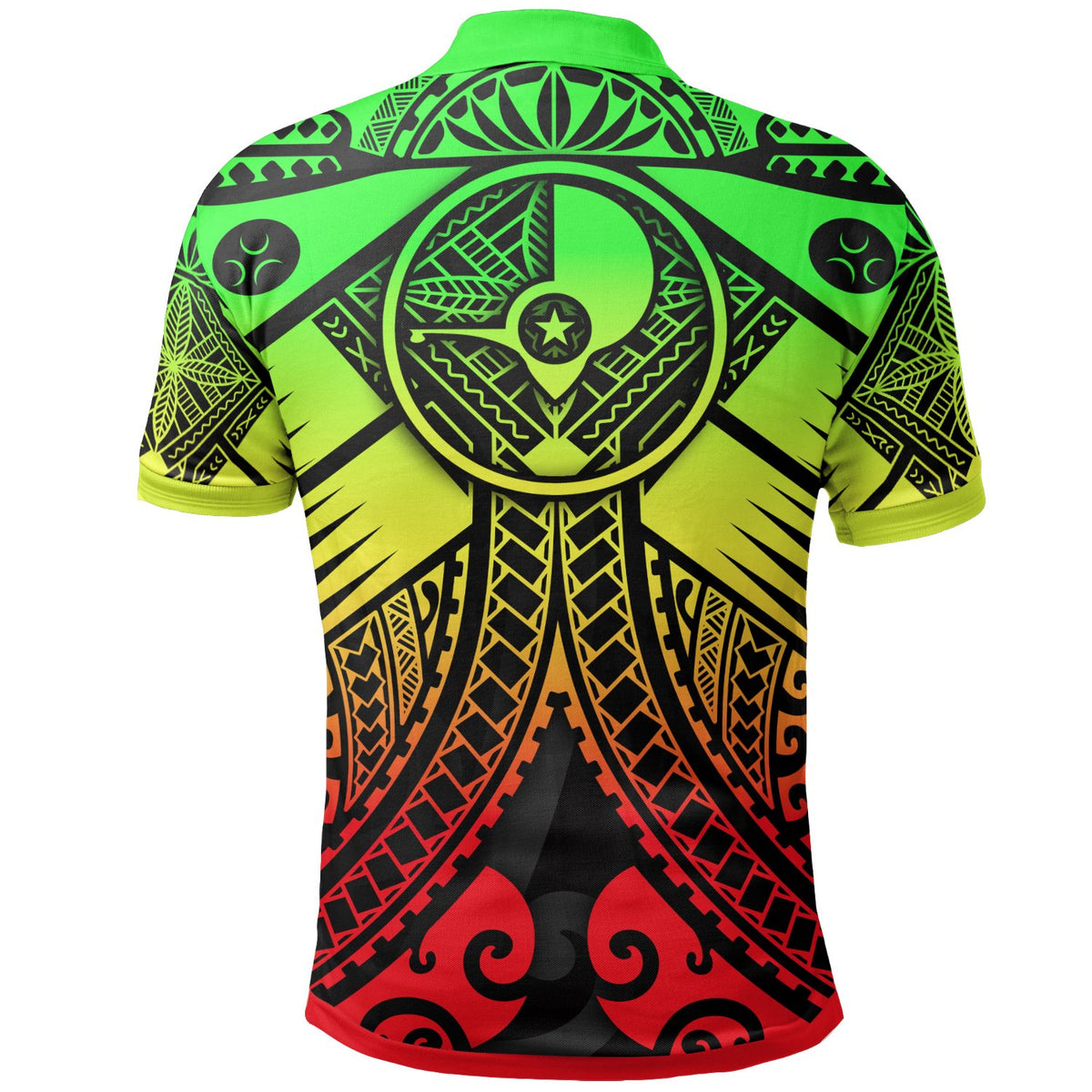 YAP Polo Shirt Reggage Seal with Polynesian Tattoo - Polynesian Pride