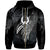 Pohnpei Polynesian Zip Hoodie Legend White Version Unisex Black - Polynesian Pride