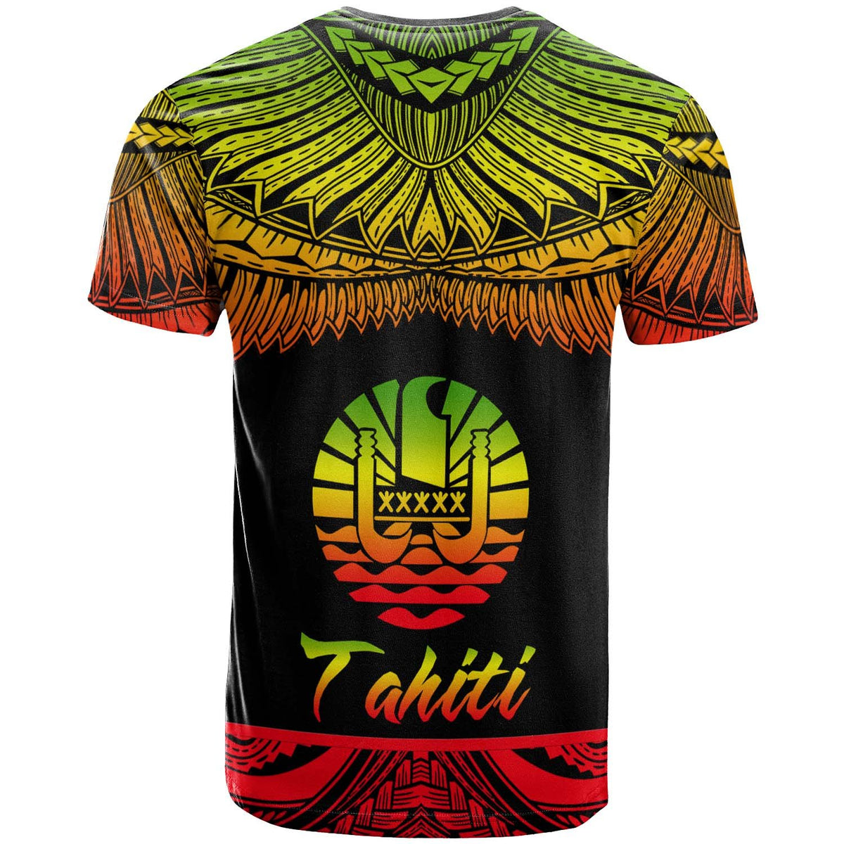 Tahiti Polynesian T Shirt Tahitian Pride Reggae Version - Polynesian Pride