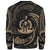 Vanuatu Polynesian Custom Personalised Sweater - Gold Tribal Wave - Polynesian Pride