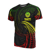 Tahiti Polynesian T Shirt Reggae Tribal Wave Unisex Reggae - Polynesian Pride