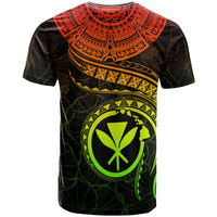 Polynesian Hawaii Kanaka Maoli Custom T Shirt Hawaiian Waves (Reggae) - Polynesian Pride