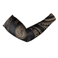 American Samoa Polynesian Arm Sleeve - Gold Tribal Wave - Polynesian Pride