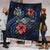 Solomon Islands Polynesian Premium Quilt - Blue Turtle Hibiscus - Polynesian Pride