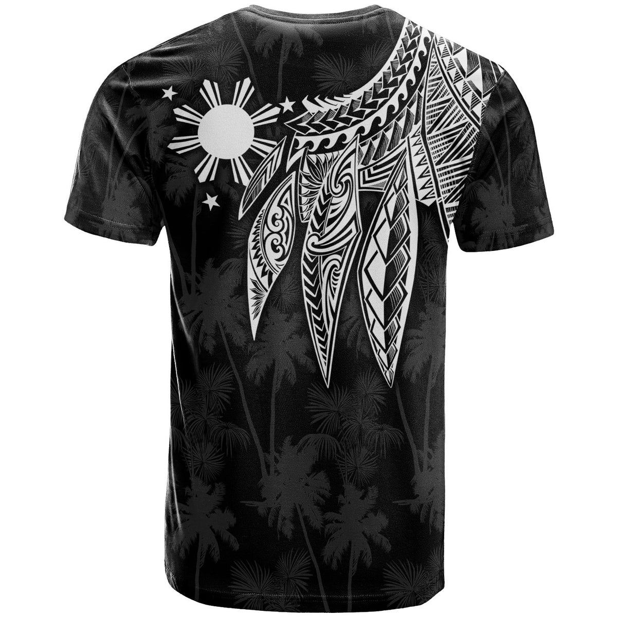 The Philippines Custom T-Shirt - Polynesian Wings White - Polynesian Pride