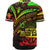 Fiji Baseball Shirt - Reggae Color Cross Style - Polynesian Pride