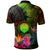 Northern Mariana Islands Polynesian Polo Hibiscus and Banana Leaves - Polynesian Pride