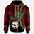 Papua New Guinea East New Britain Province Polynesian Zip Hoodie Tribal Wave Tattoo Unisex Red - Polynesian Pride