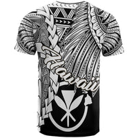 Hawaii Polynesian Custom T Shirt Tribal Wave Tattoo White - Polynesian Pride