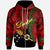 Papua New Guinea Simbu Province Polynesian Zip Hoodie Tribal Wave Tattoo Unisex Red - Polynesian Pride