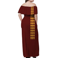 Castle High School Tattoo Tribal Off Shoulder Dress Ver01 - LT12 - Polynesian Pride