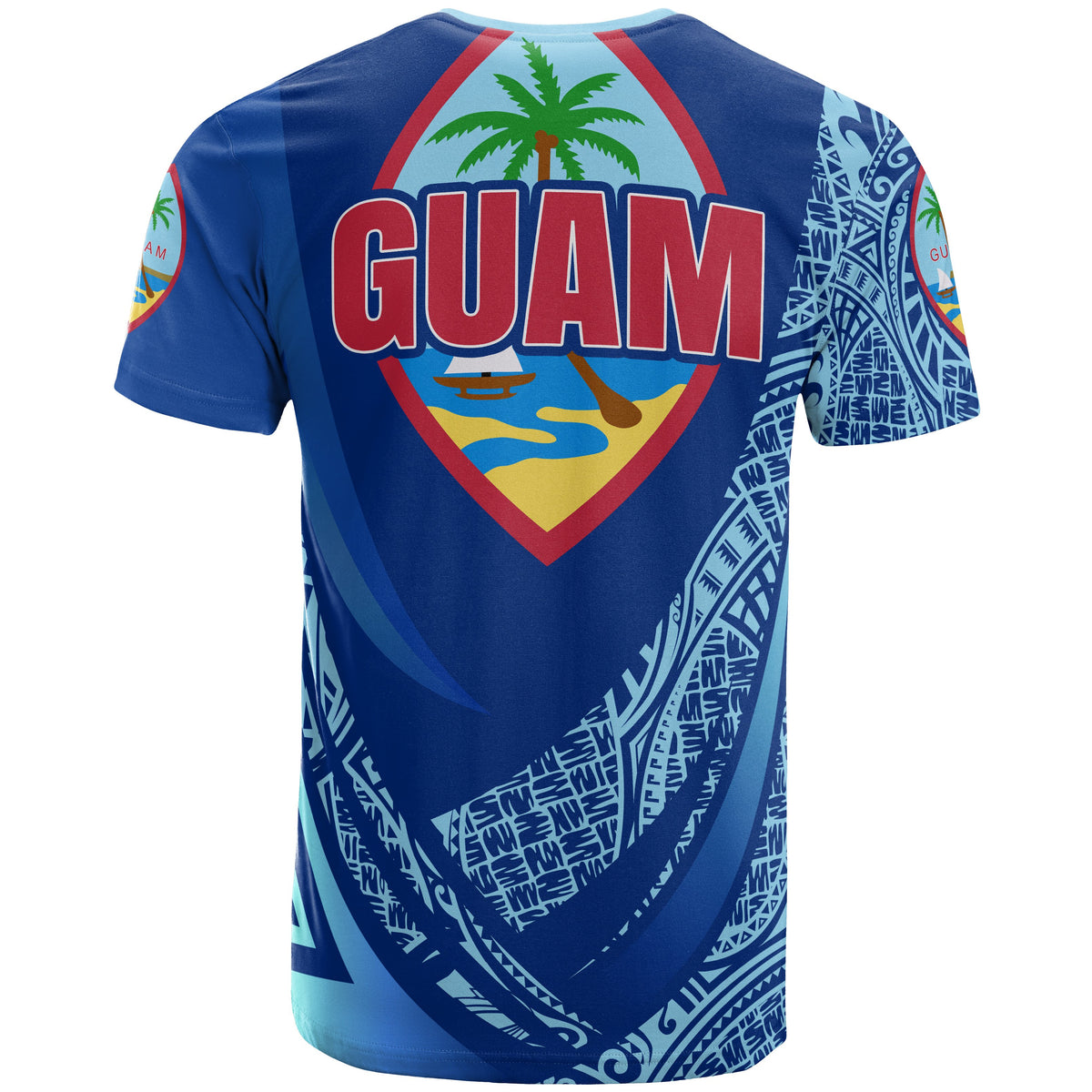 Guam T Shirt Chelu Polynesian Patterns Sport Style - Polynesian Pride
