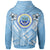 Federated States of Micronesia Custom Zip up Hoodie Federated States of Micronesia Flag Camisole Hibiscus Style - Polynesian Pride