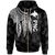 Papua New Guinea Zip up Hoodie Polynesian Wings (White) Unisex White - Polynesian Pride