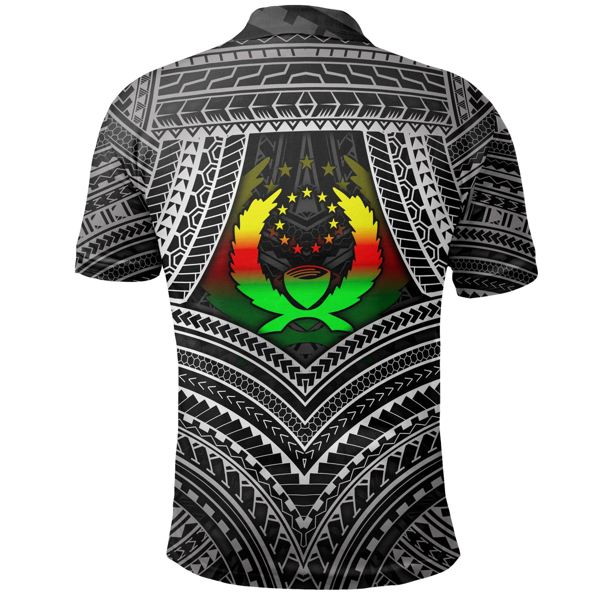 Pohnpei Polynesian Polo Shirt Pohnpei Flag Reggae Color - Polynesian Pride