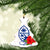 Guam Hibiscus White Christmas Ornament - LT12 - Polynesian Pride