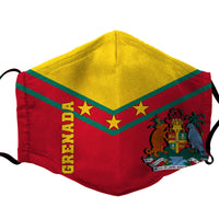 Grenada Face Mask - Proud Grenadian - LT12 Red - Polynesian Pride