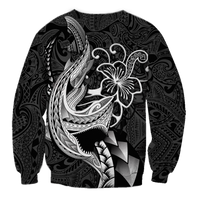 Polynesian Shark Tattoo Hawaii Tribal Sweatshirt - LT12 - Polynesian Pride