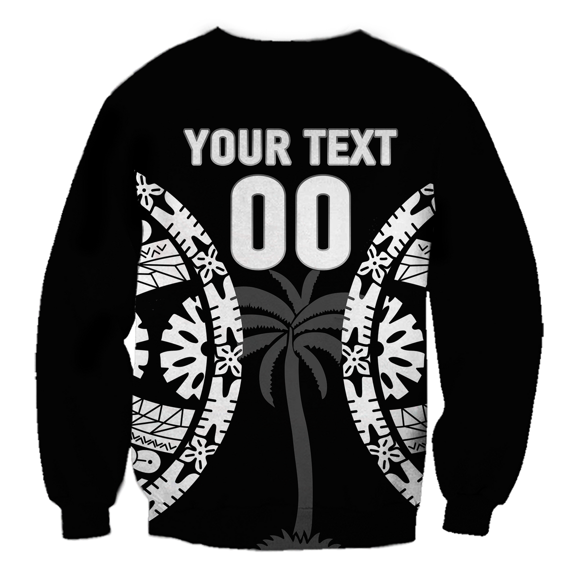 Custom Personalised) Fiji Rugby Sevens Fijian Tapa Pattern Sweatshirt - LT12 - Polynesian Pride
