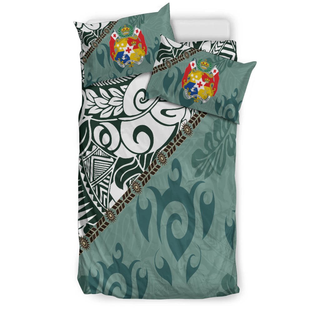 Tonga Polynesian Bedding Set - Leaves And Turtles - Polynesian Pride