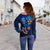 New Caledonia Women's Off Shoulder Sweater - Vintage Tribal Mountain - Polynesian Pride