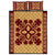 Hawaiian Quilt Pattern Garden Quilt Bed Set Gold - Polynesian Pride