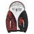Kanaka Hawaii Map Red Polynesian Sherpa Hoodie - Circle Style AH Red - Polynesian Pride
