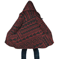 Polynesian All Over Print Cloak 27 Unisex Black - Red - Polynesian Pride