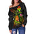 Wallis and Futuna Polynesian Women's Off Shoulder Sweater - Legend of Wallis and Futuna (Reggae) - Polynesian Pride